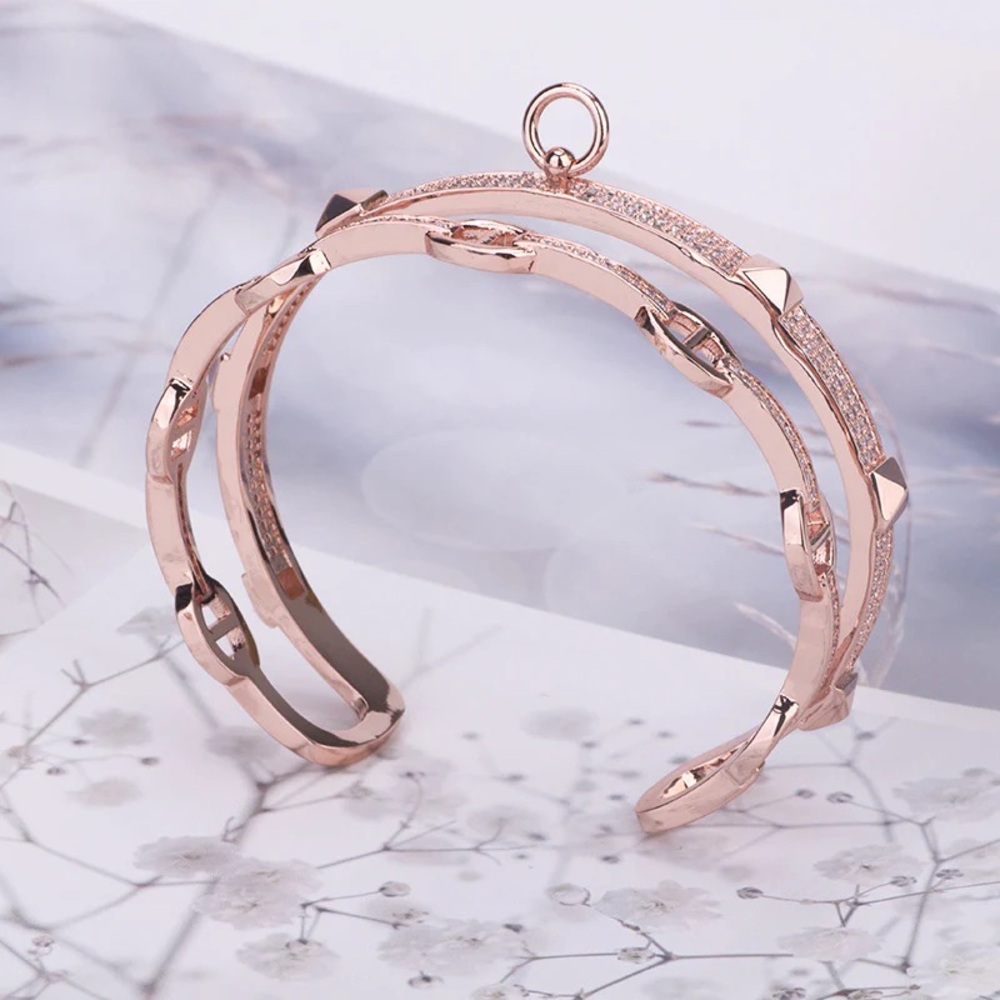 Double the Bling Bangle - Assorted Colors - Picture 9 of 9
